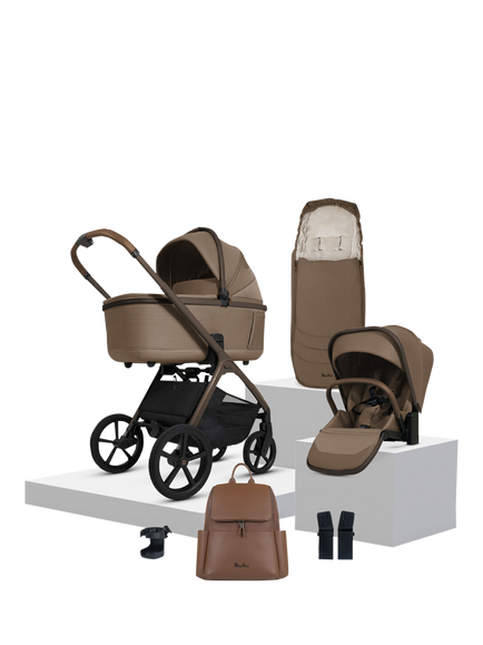 Silver Cross Cove Pushchair and Accessories Bundle, Maple