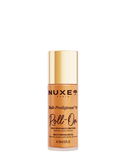 NUXE Roll-On Huile Prodigieuse® Multi-Purpose Dry Oil for Face, Body and Hair Shimmer, 60ml, 