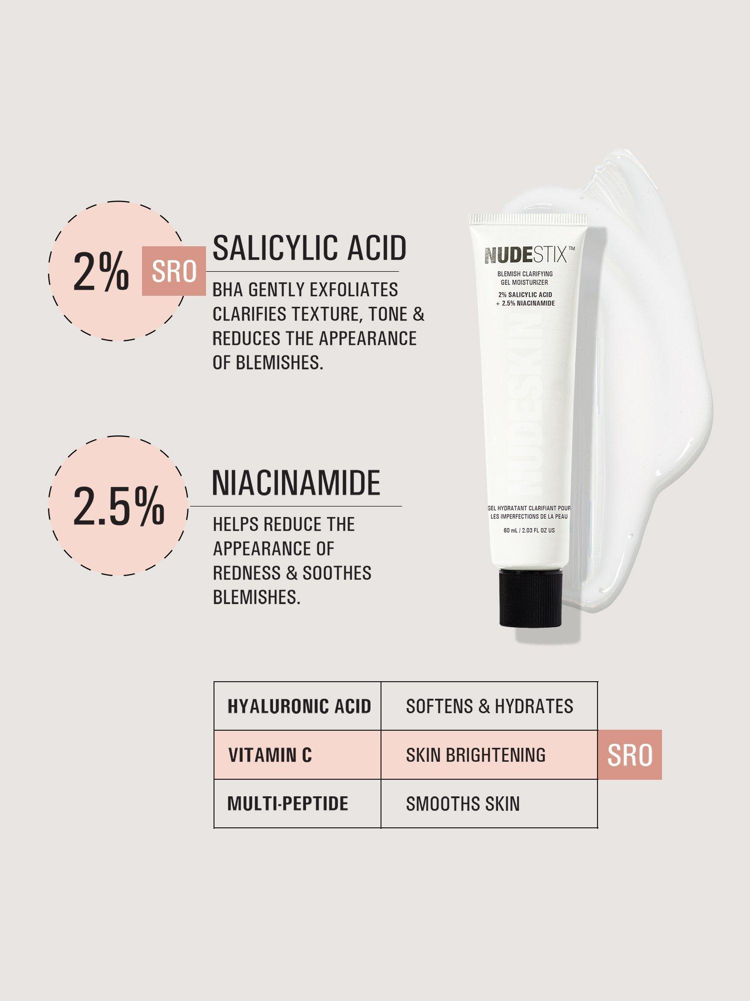 Product image 7 of 11, which shows Nudestix 2% Salicylic Acid Blemish Clarifying Gel Moisturiser, 60ml