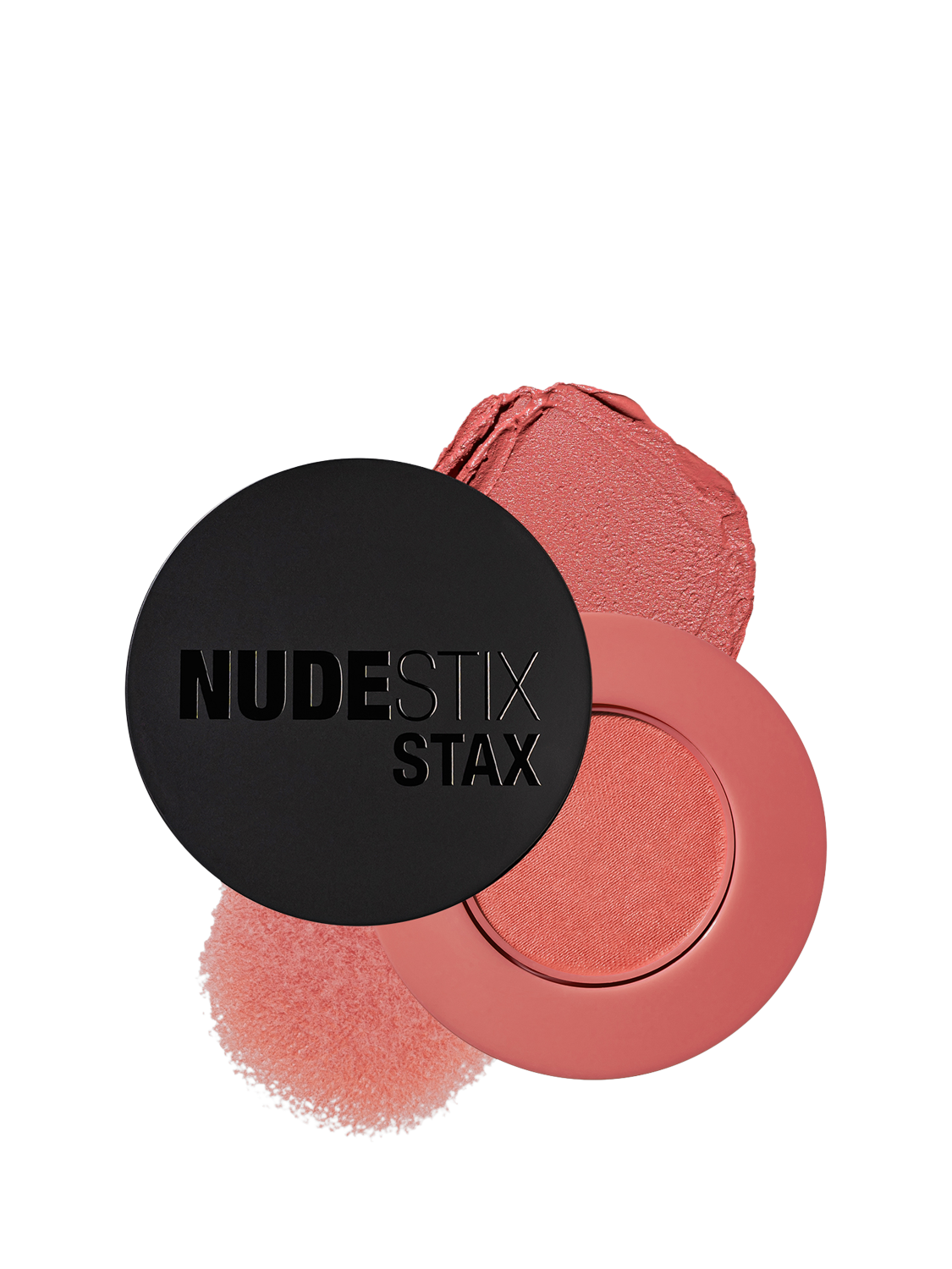 Product image 1 of 11, which shows Nudestix Stax All Over Colour Blush Balm, Cheeky Coral
