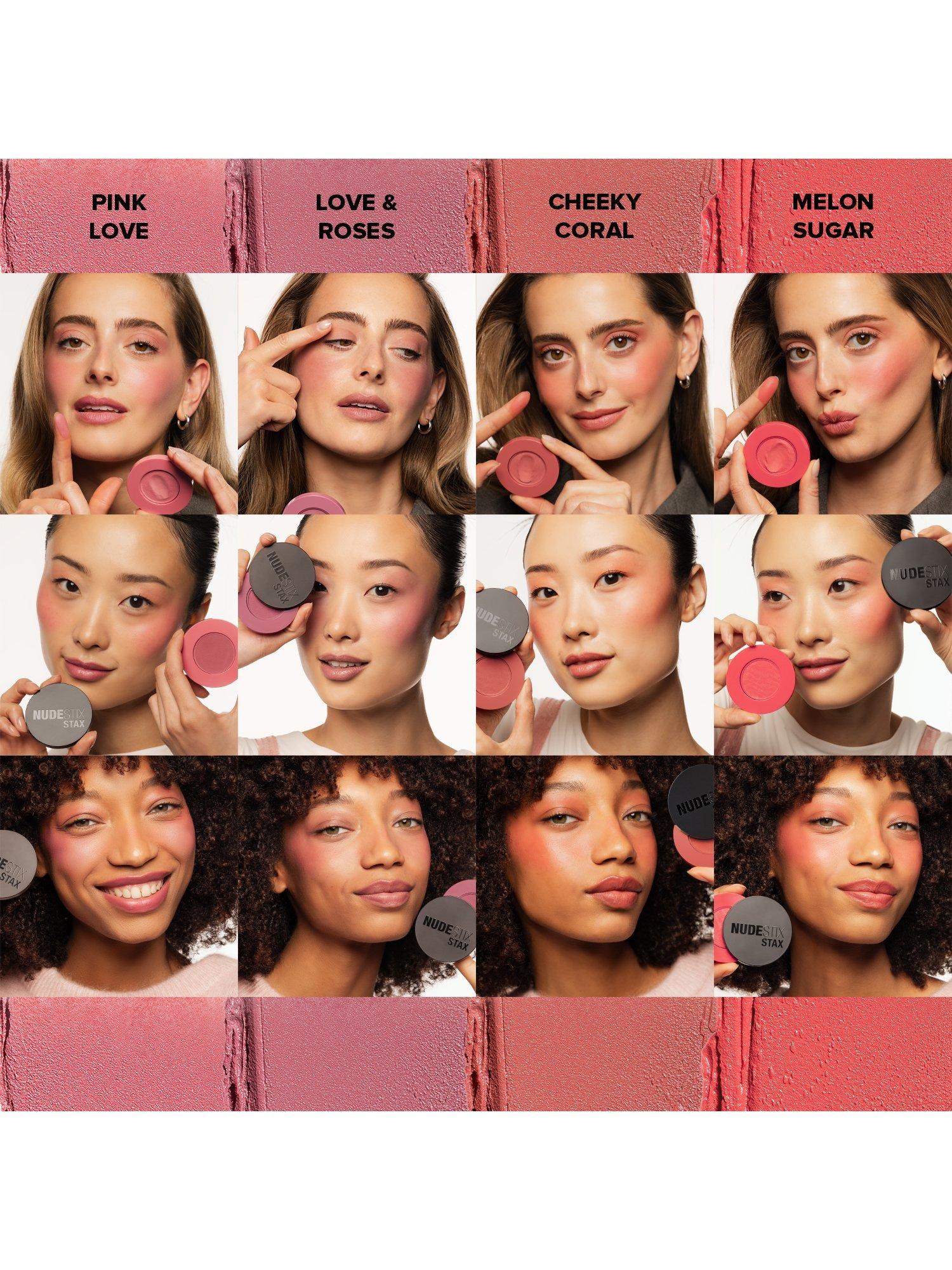 Product image 11 of 11, which shows Nudestix Stax All Over Colour Blush Balm, Cheeky Coral