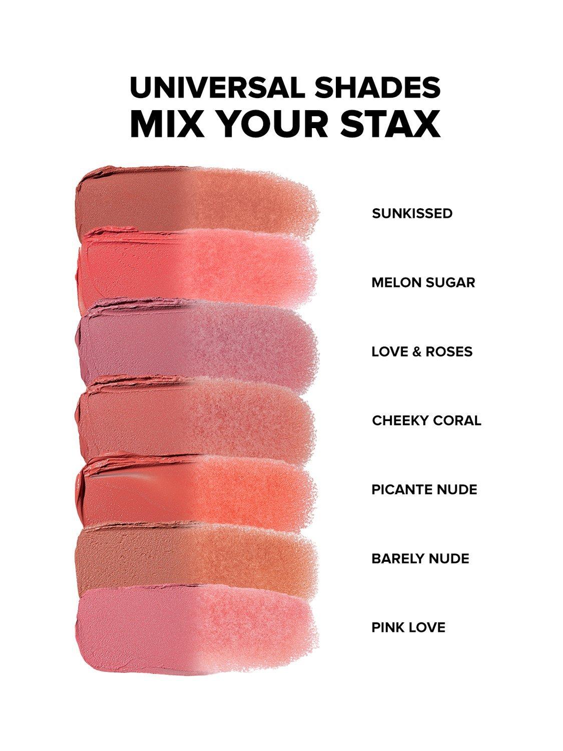 Product image 7 of 11, which shows Nudestix Stax All Over Colour Blush Balm, Cheeky Coral