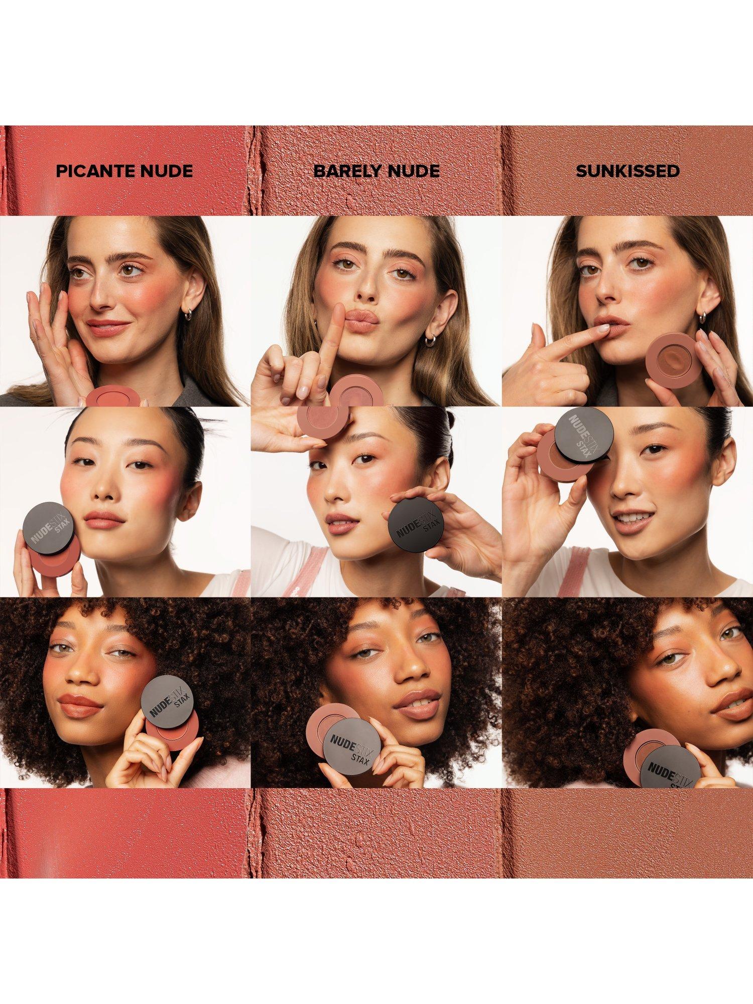 Product image 10 of 11, which shows Nudestix Stax All Over Colour Blush Balm, Cheeky Coral