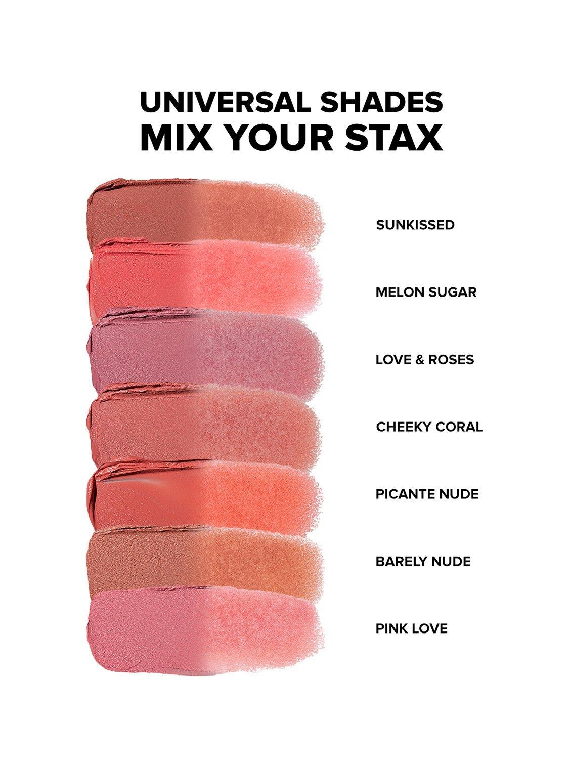 Product image 6 of 10, which shows Nudestix Stax All Over Colour Blush Balm, Melon Sugar