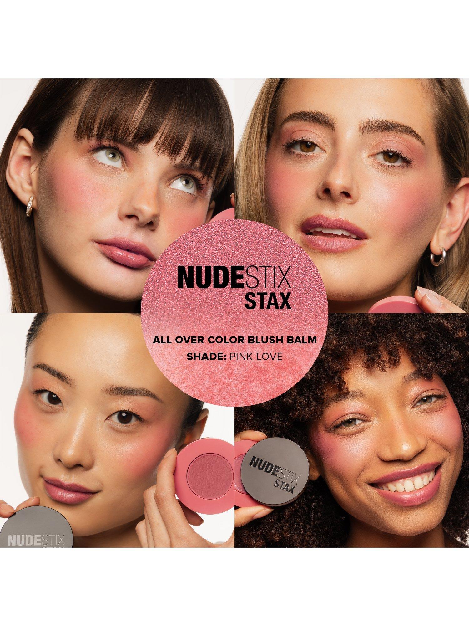Product image 4 of 11, which shows Nudestix Stax All Over Colour Blush Balm, Pink Love
