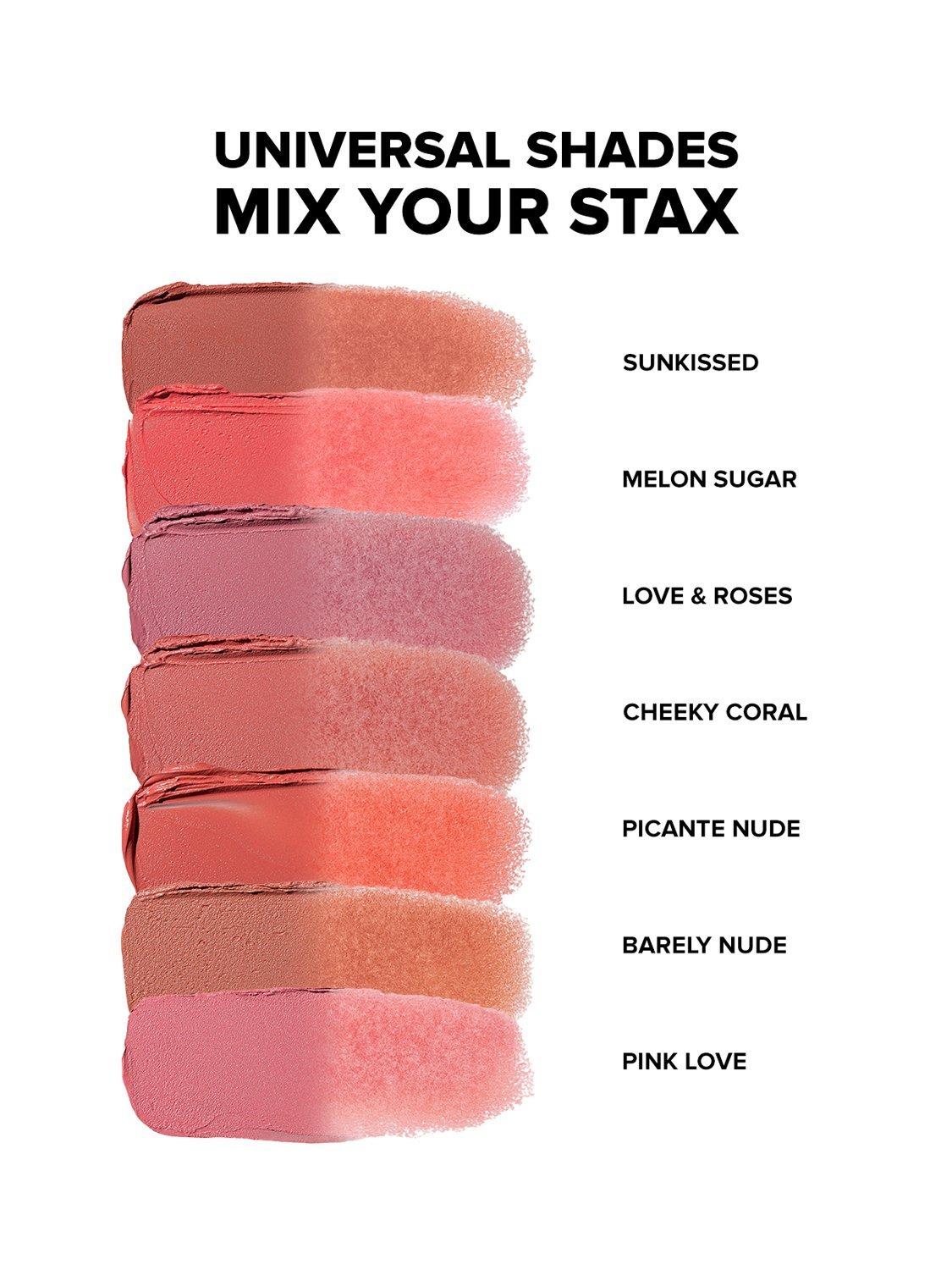 Product image 7 of 11, which shows Nudestix Stax All Over Colour Blush Balm, Pink Love