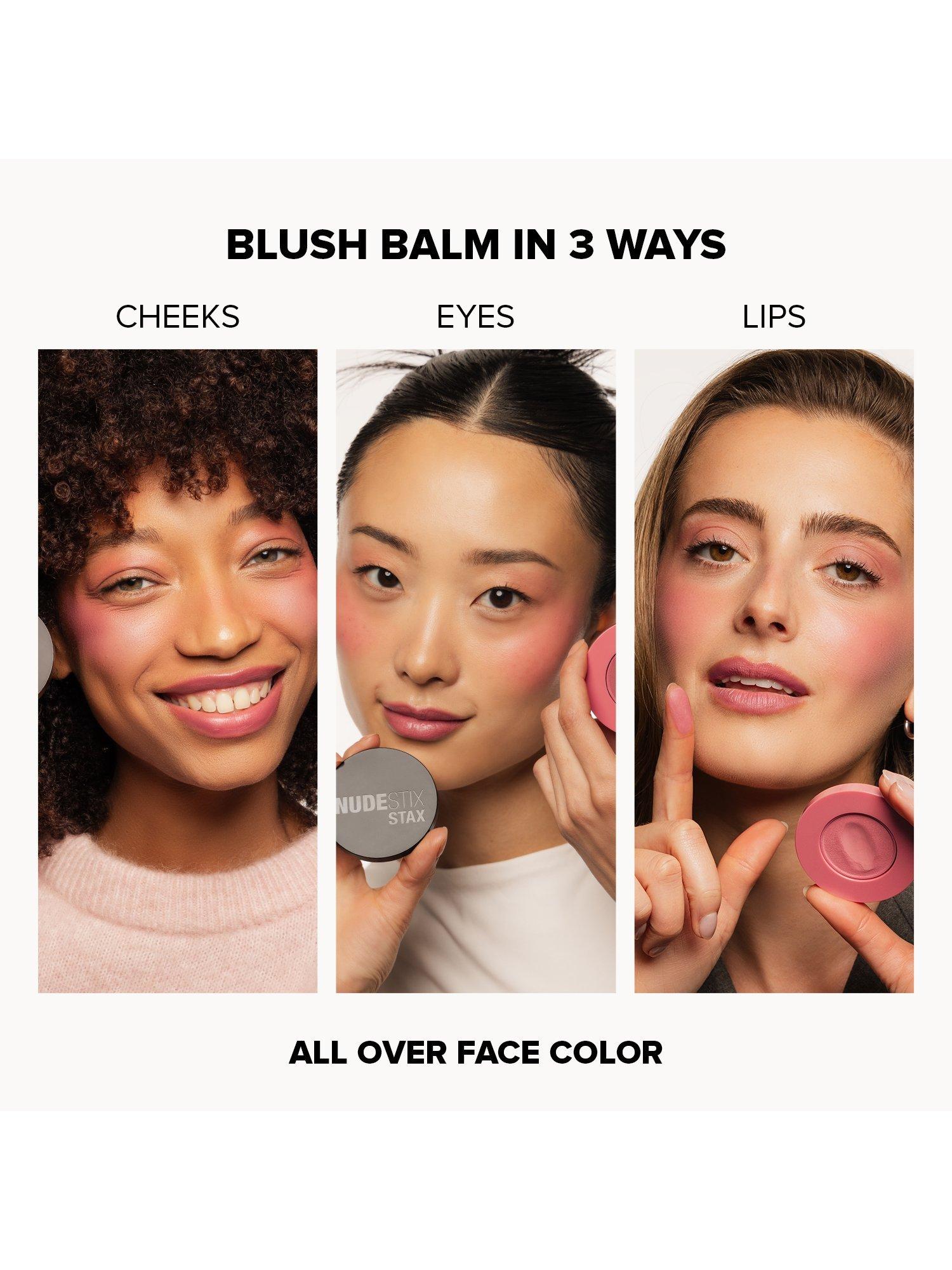 Product image 9 of 11, which shows Nudestix Stax All Over Colour Blush Balm, Pink Love