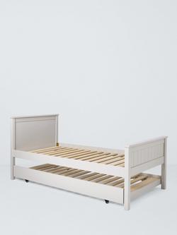 John Lewis Lyra Trundle Bed Frame, Linen, Single, Linen