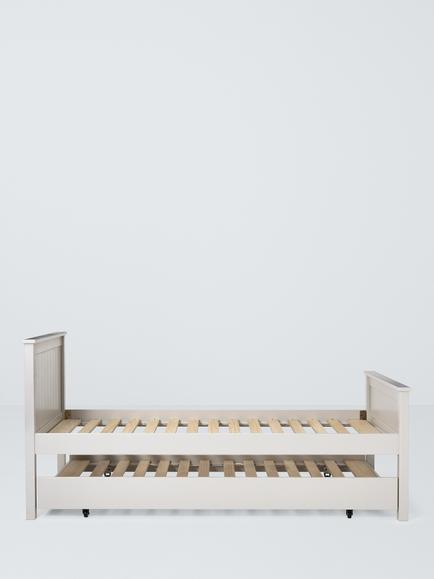 John Lewis Lyra Trundle Bed Frame, Linen, Single - view 2, Linen