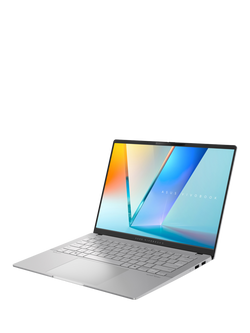 ASUS Vivobook S14 Laptop, AMD Ryzen AI 7 Processor, 16GB RAM, 1TB SSD, 14” WUXGA OLED, Silver, Silver