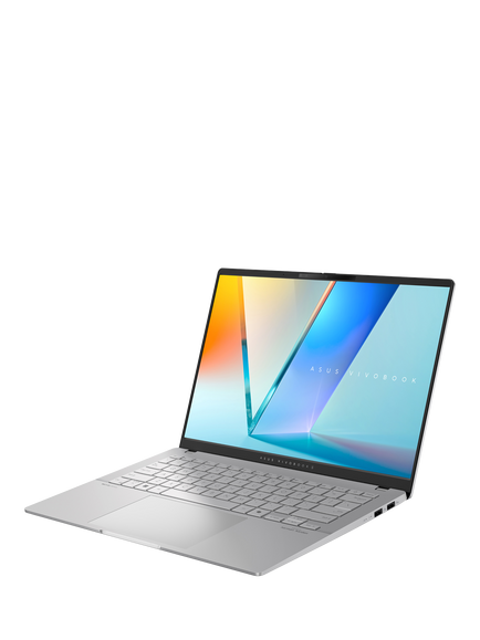 ASUS Vivobook S14 Laptop, AMD Ryzen AI 7 Processor, 16GB RAM, 1TB SSD, 14” WUXGA OLED, Silver, Silver