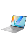 ASUS Vivobook S14 Laptop, AMD Ryzen AI 5 Processor, 16GB RAM, 1TB SSD, 14” WUXGA OLED, Silver