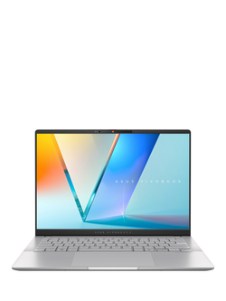 ASUS Vivobook S14 Copilot+ PC Laptop, AMD Ryzen AI 5 Processor, 16GB RAM, 1TB SSD, 14” WUXGA OLED, Silver - view 2, Silver