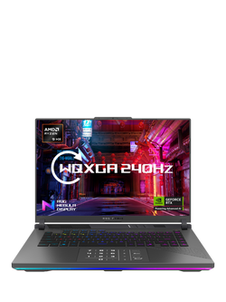 ASUS ROG Strix G16 Gaming PC, AMD Ryzen 9 Processor, RTX 5070, 32GB RAM, 1TB SSD, Grey with 3-month PC Game Pass, Grey