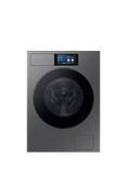 Samsung WF90F09C4SU1 Freestanding ecobubble™ Washing Machine, AI Energy, 9kg Load, 1400rpm, Dark Steel