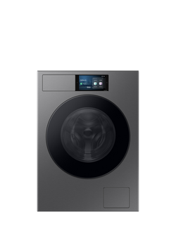Samsung Series 9 AI Home WF90F09C4SU1 Smart Washing Machine, 9kg Load, 1400rpm Spin, Dark Silver, Dark Steel
