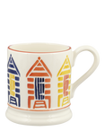 Emma Bridgewater Beach Hut Half Pint Earthenware Mug, 300ml
