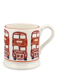 Emma Bridgewater London Buses Half Pint Earthenware Mug, 300ml, Red