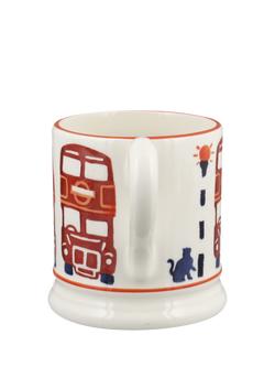 Emma Bridgewater London Buses Half Pint Earthenware Mug, 300ml, Red - view 2, 
