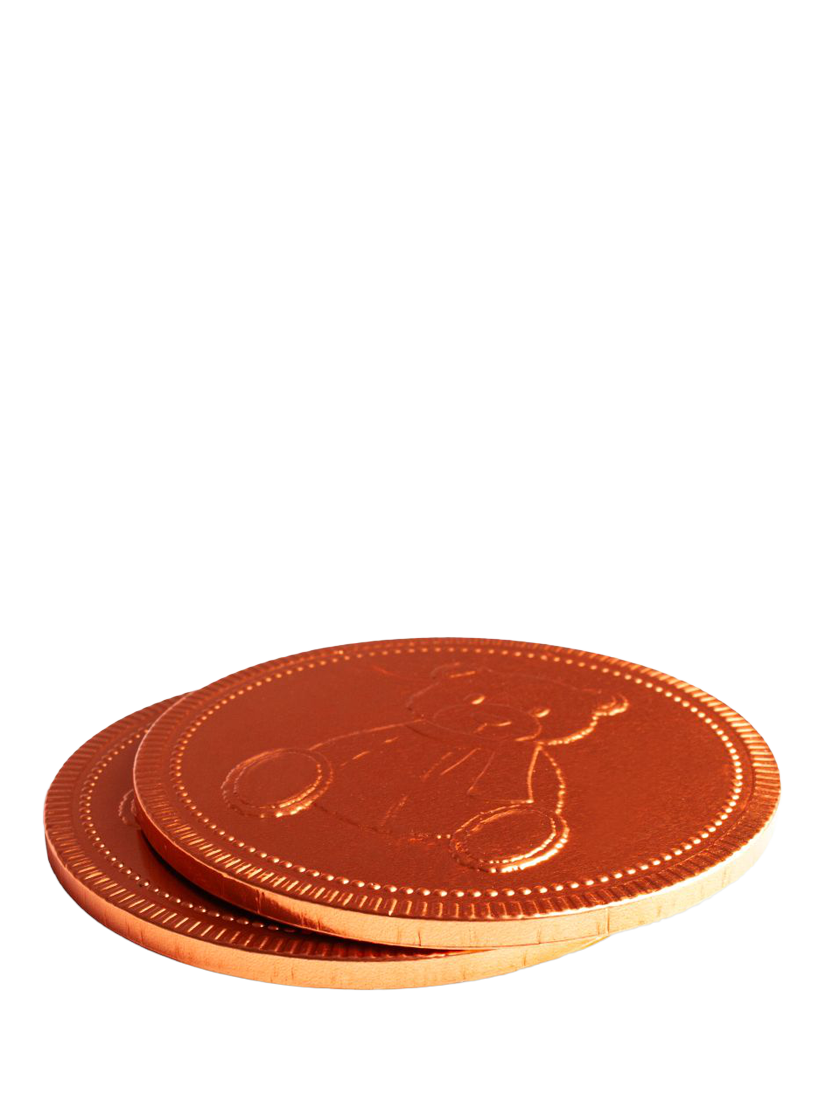 Sweet Me Keep Me Giant Lewis Bear Milk Chocolate Coin, 90g