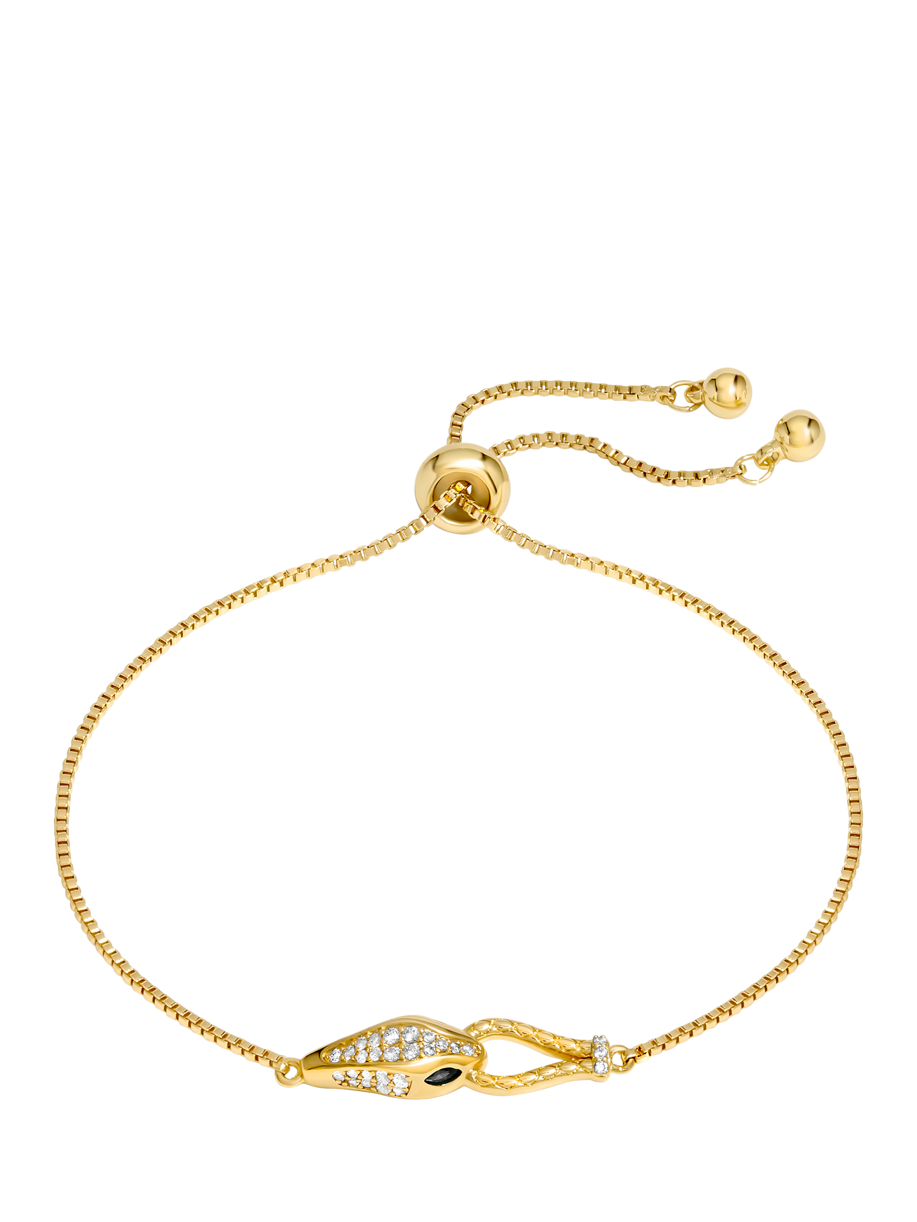 Product image 1 of 1, which shows Jon Richard Snake Toggle Bracelet, Gold