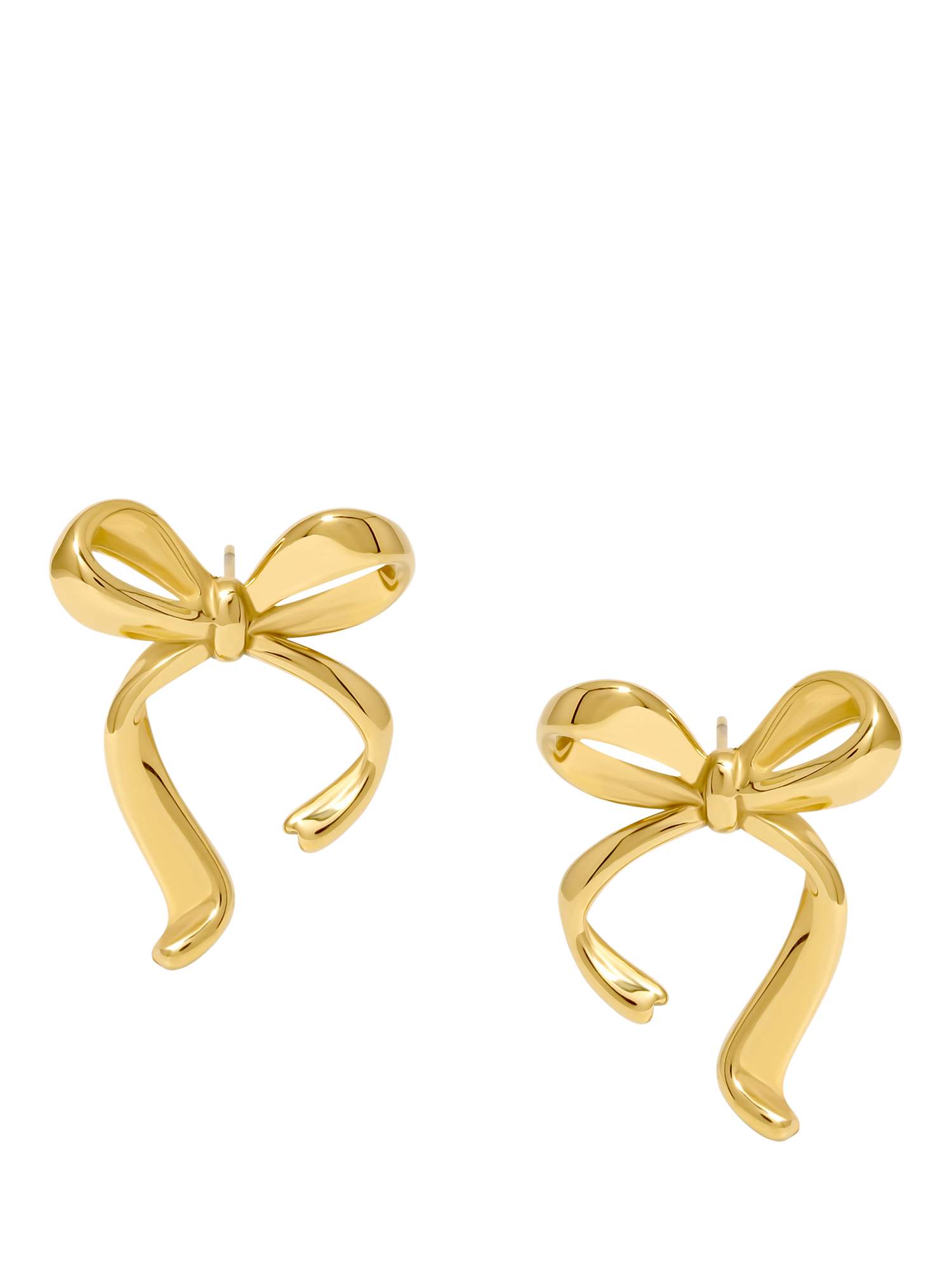 Product image 1 of 1, which shows Jon Richard Gold Plated Vintage Bow Earrings, Gold