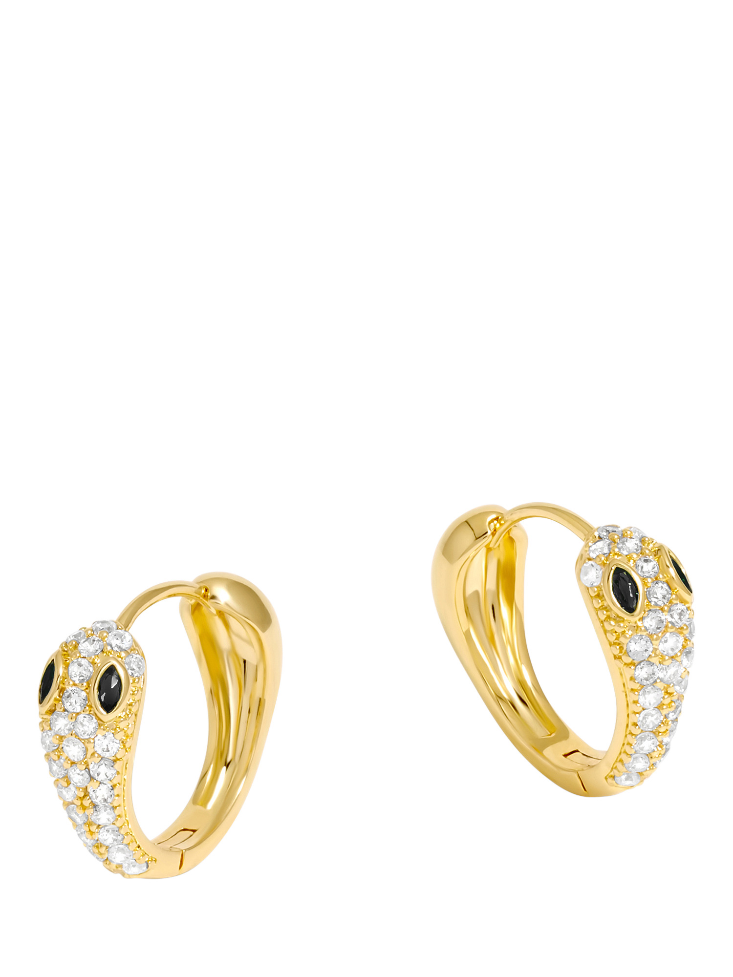 Product image 1 of 1, which shows Jon Richard Gold Plated Snake Huggie Earrings, Gold