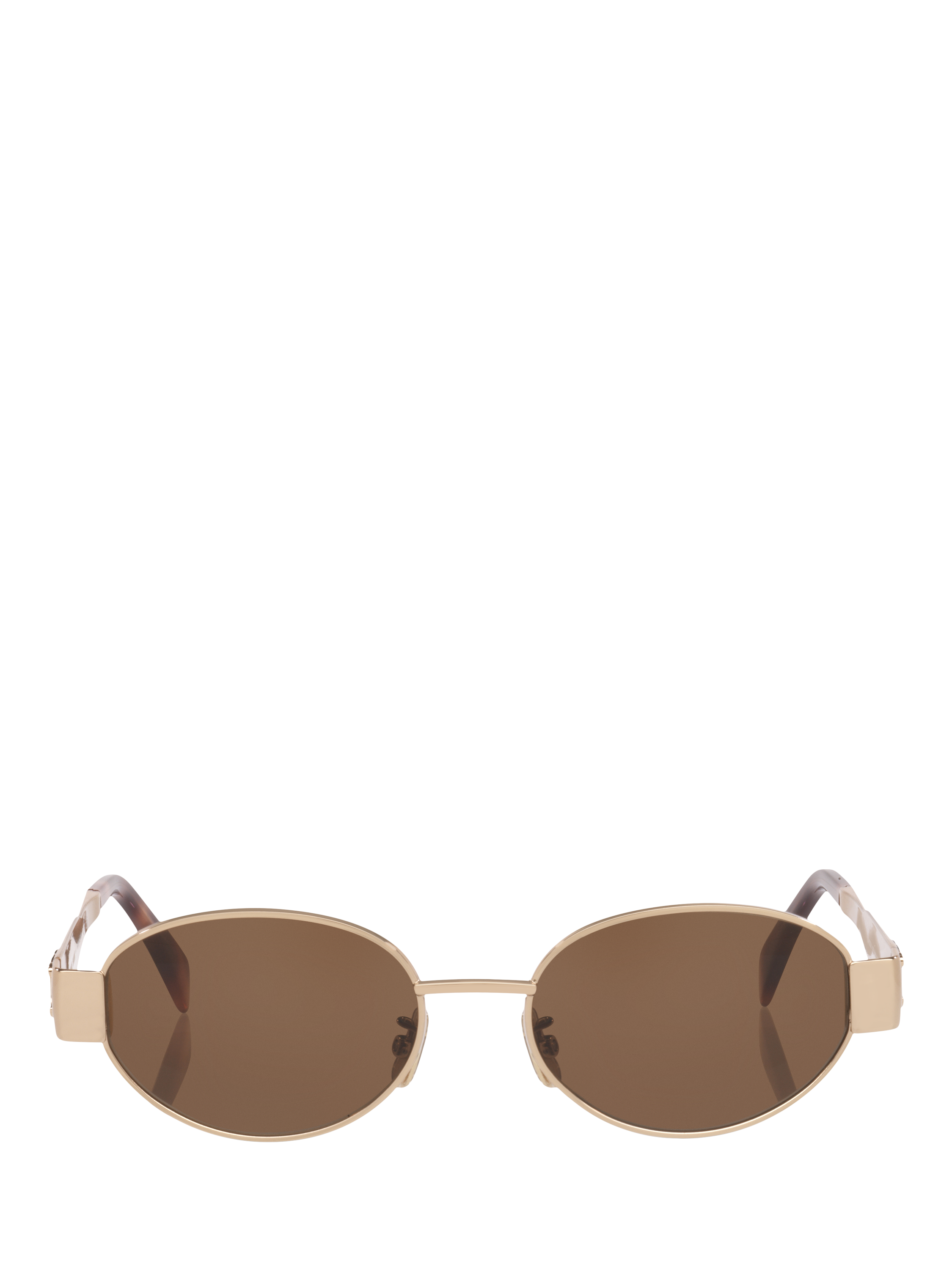 Product image 2 of 5, which shows Celine CL000502 Men's Oval Sunglasses, Gold Pink