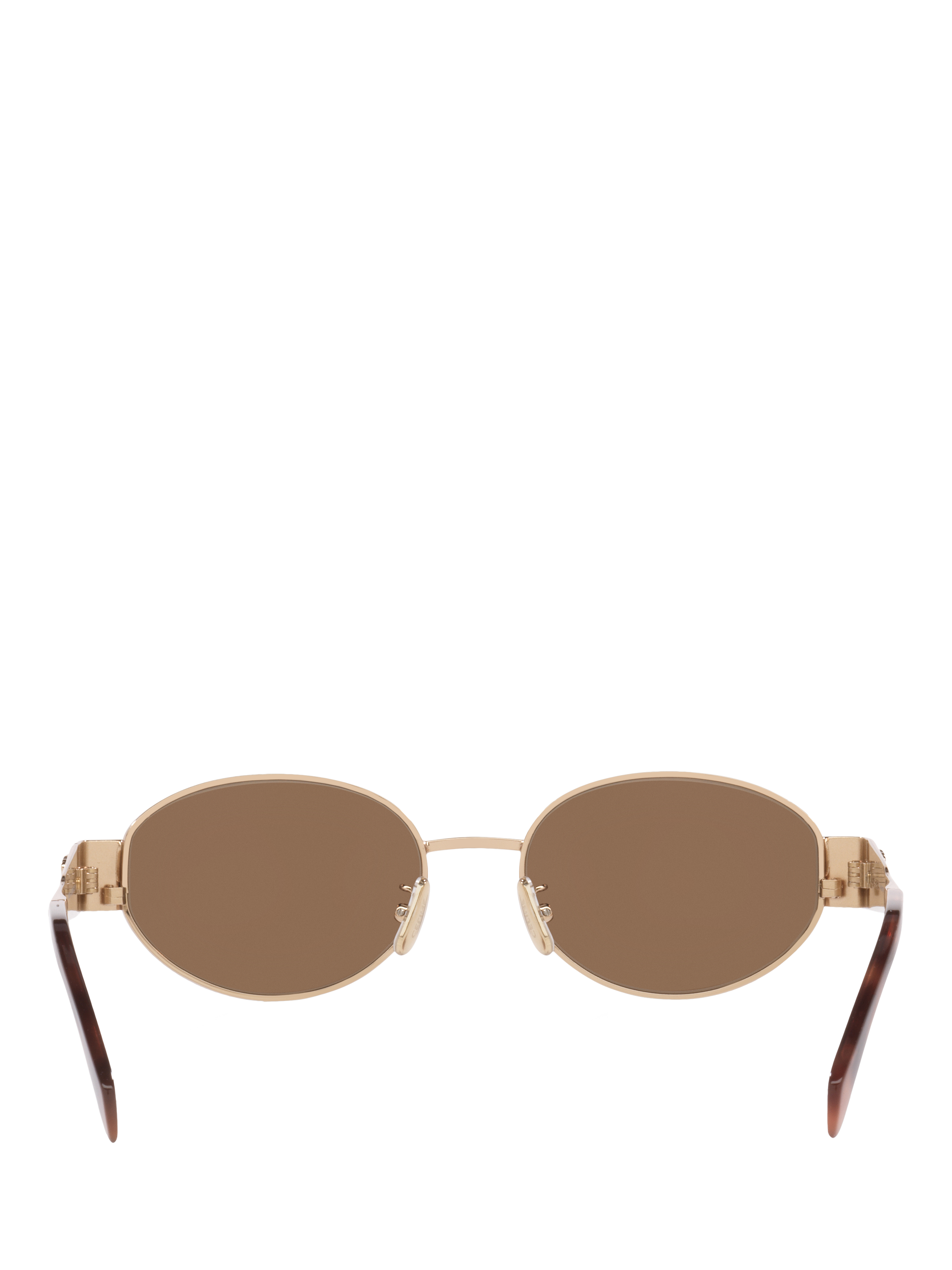 Product image 3 of 5, which shows Celine CL000502 Men's Oval Sunglasses, Gold Pink