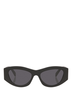 Celine CL000503 Women's Cat's Eye Sunglasses, Black - view 2, Black