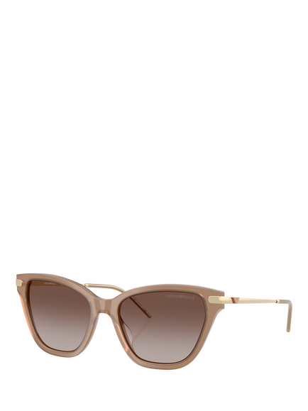Emporio Amari EA4251 Women's Cat's Eye Sunglasses, Shiny Opal Tundra, Shiny Opal Tundra