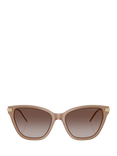 Emporio Amari EA4251 Women's Cat's Eye Sunglasses, Shiny Opal Tundra