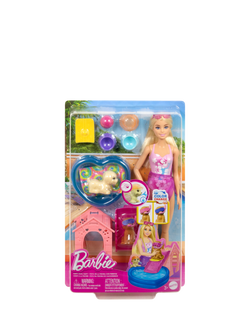 Barbie Puppy Pool Party Doll & Playset, Multi