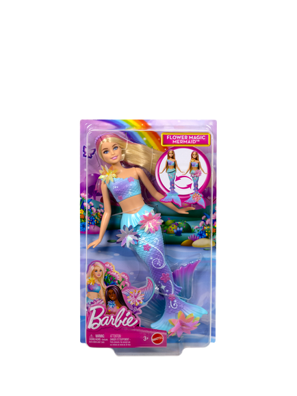 Barbie Flower Magic Mermaid Doll, Multi