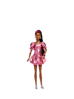 Barbie Deluxe Style Metallic Bubble Dress Doll - view 2, Multi