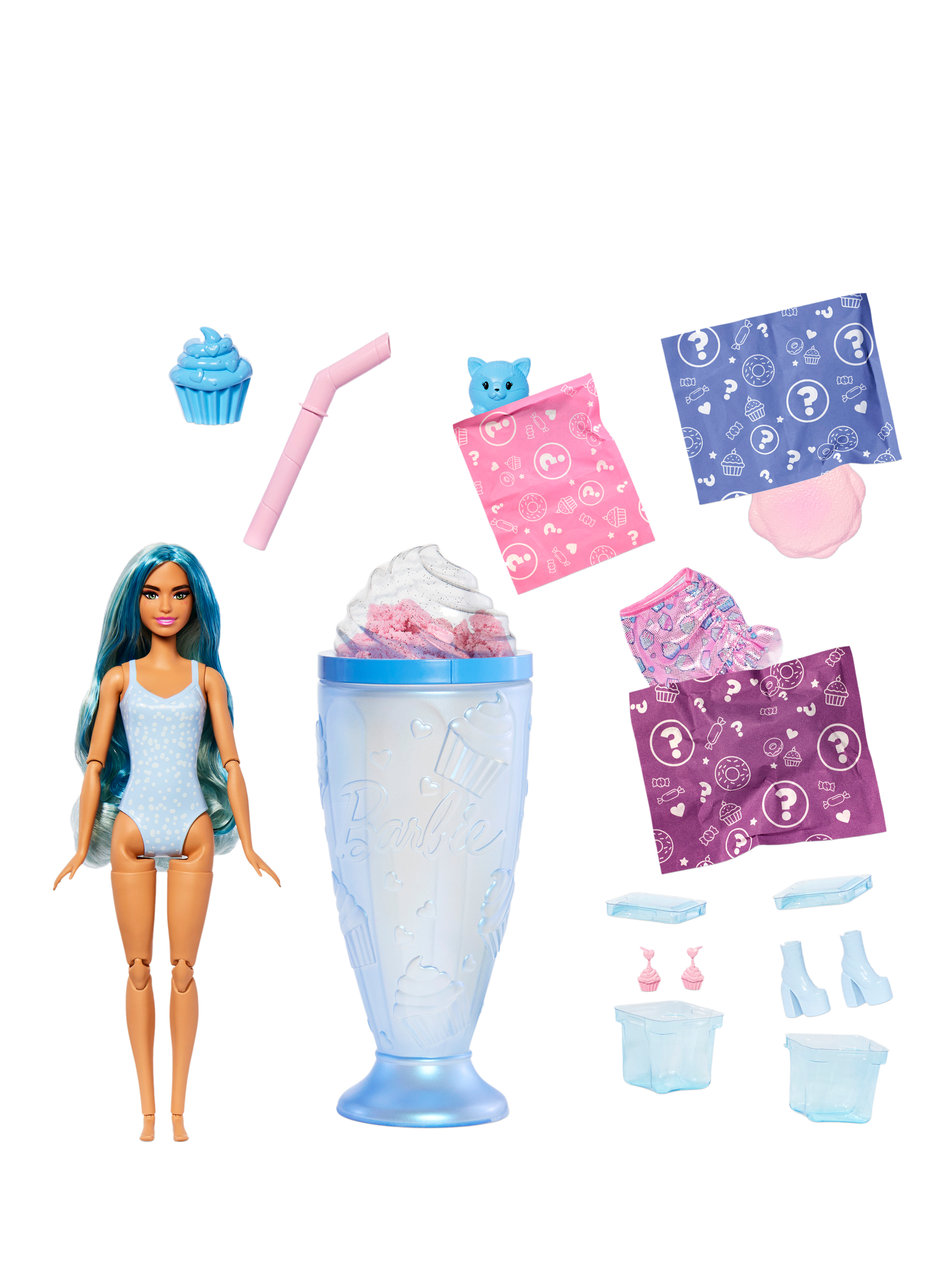 Barbie Pop Reveal Treat Series Doll, Blue