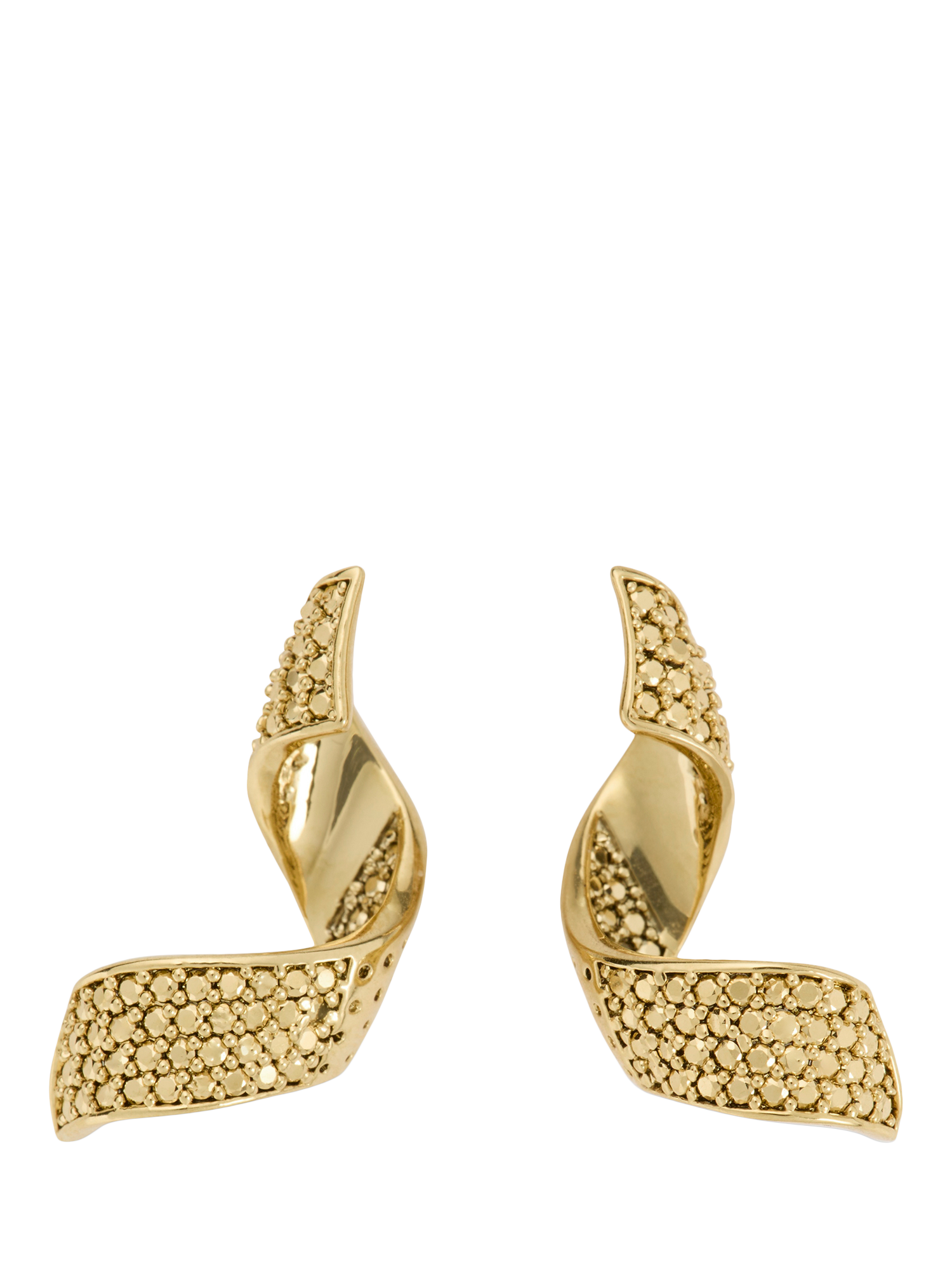 Product image 1 of 4, which shows kate spade new york Curved Wave Stud Earrings