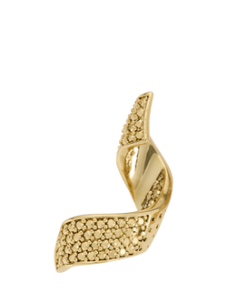 kate spade new york Curved Wave Stud Earrings - view 2, Clear/Gold