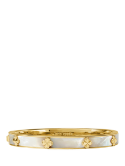 kate spade new york Hinged Flower Bangle, Mother Of Pearl, Mother Of Pearl