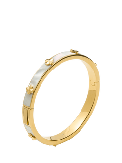 kate spade new york Hinged Flower Bangle, Mother Of Pearl - view 2, Mother Of Pearl