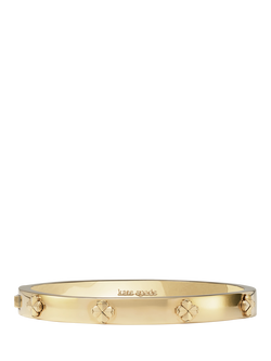 kate spade new york Hinged Flower Bangle, Gold, Gold