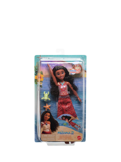 Disney Moana 2 Swimming Tautai Moana Colour Change Fashion Doll with Turtle & Starfish, Multi