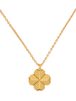 kate spade new york Clover Necklace, Gold, Gold