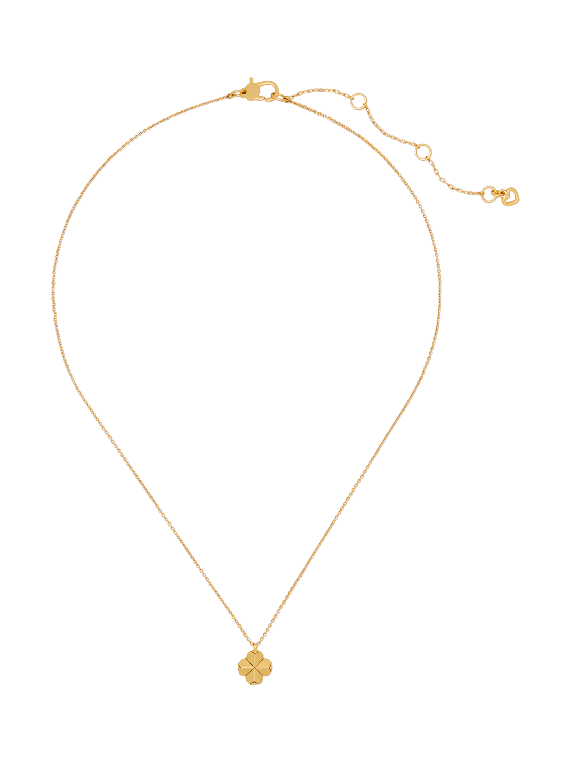 Product image 2 of 3, which shows kate spade new york Clover Necklace, Gold