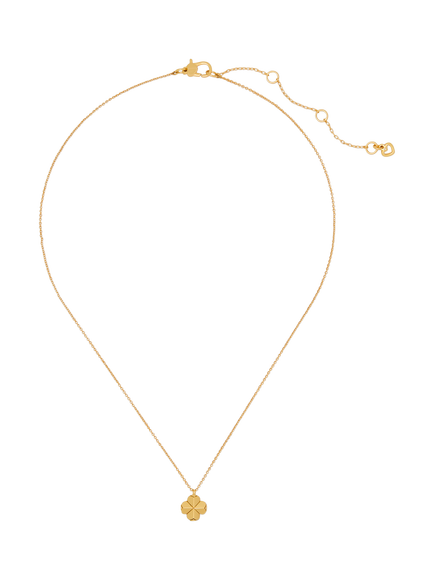 kate spade new york Clover Necklace, Gold - view 2, Gold