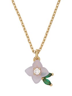 kate spade new york Crystal Flower Necklace, Blue Multi_