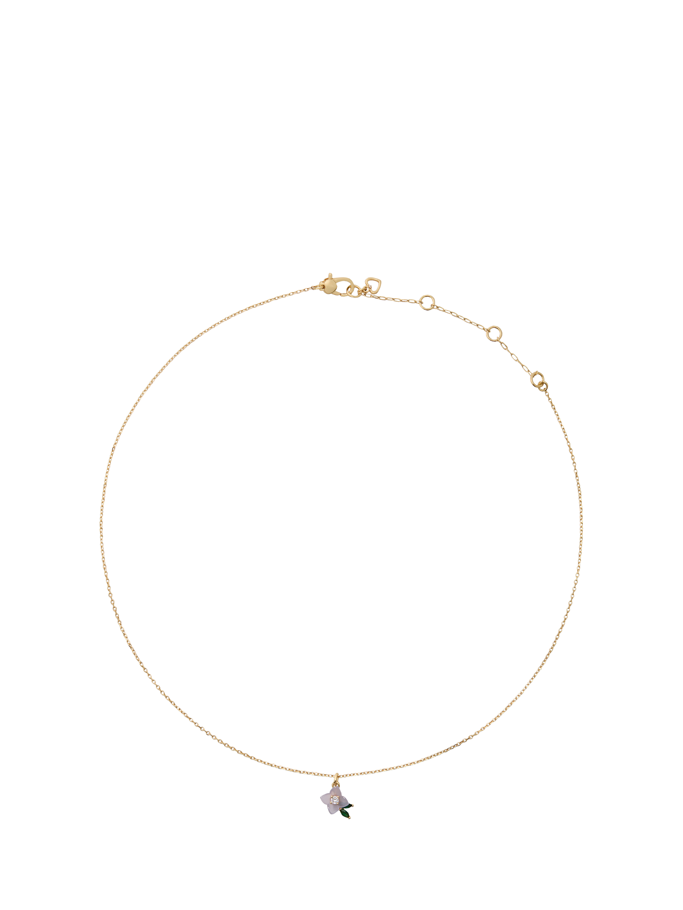 Product image 2 of 4, which shows kate spade new york Crystal Flower Necklace