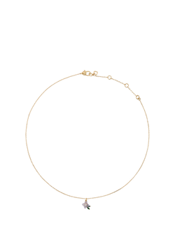 kate spade new york Crystal Flower Necklace - view 2, Blue Multi_