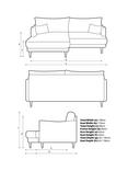 John Lewis Fika Compact 3 Seater LHF Chaise End Sofa