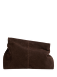 Flattered Clay Oversized Suede Clutch Bag